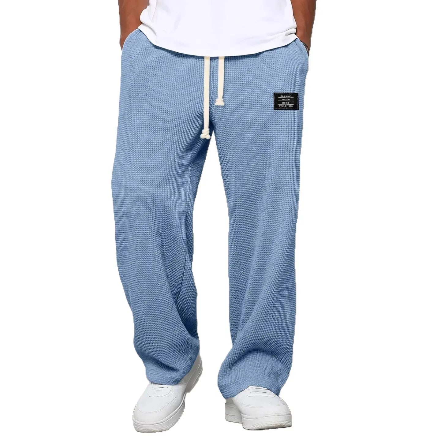 Men Straight Leg Sweatpants Elastic Waist Casual Sports Jogger TAVEN System LLC