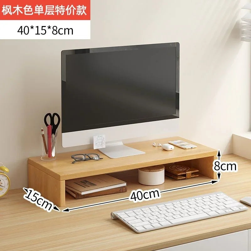 Desktop Computer Taller Stand Office Desktop Shelf Monitor Screen Storage Base Notes TAVEN System LLC