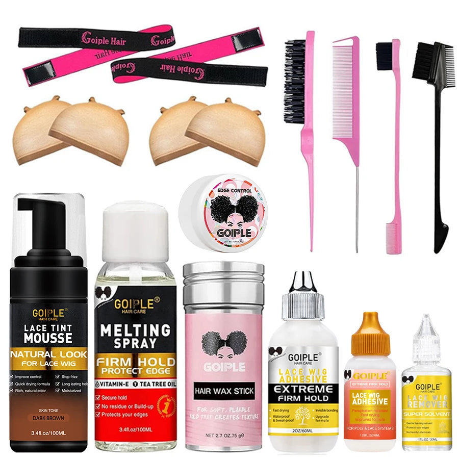 Goiple Lace Melting Spray & Tint Mousse Wig Install Kit