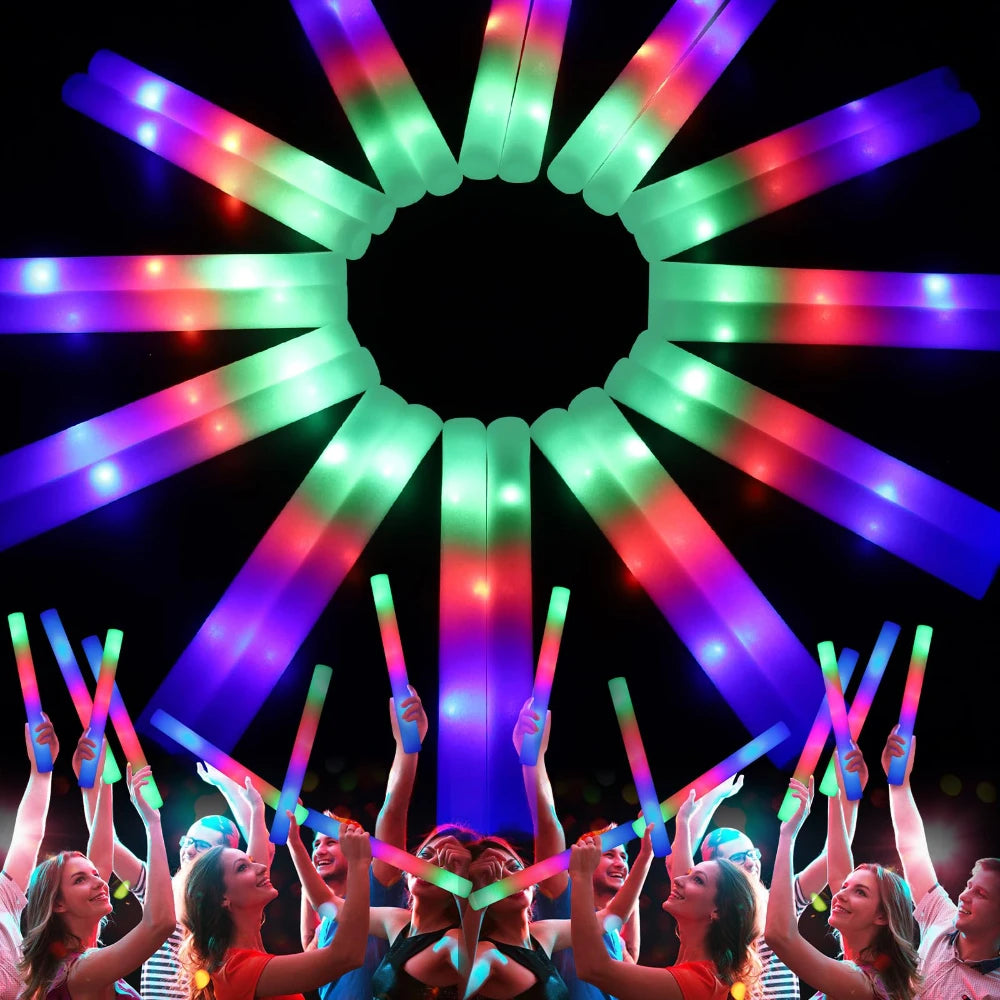 168pcs/Set Glow Party Kit, including 12 LED Glasses, 16 Foam Glow Sticks, 40 Finger Lights, 100 Glow Sticks, suitable for weddin TAVEN System LLC