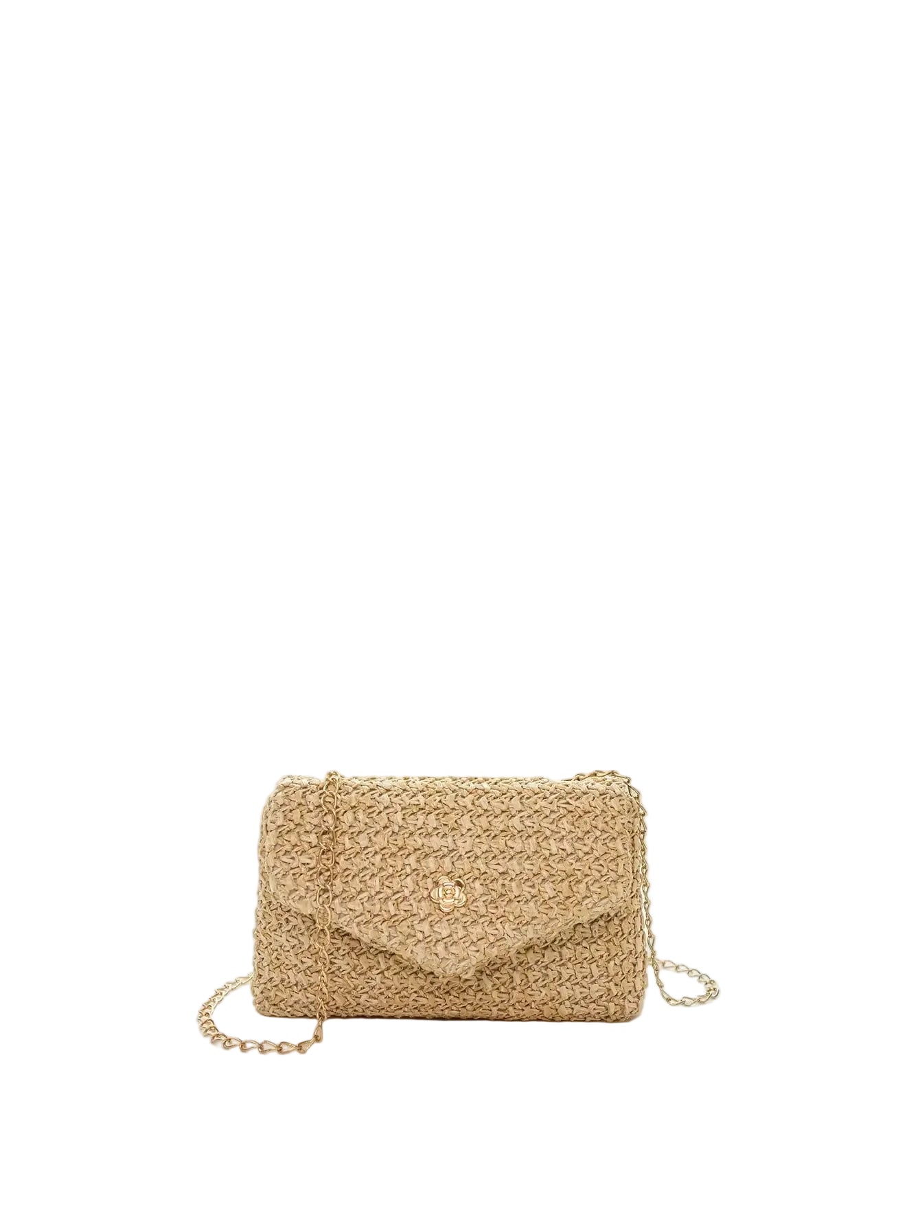 Mini Straw Look Flap Chain Crossbody Bag Women Phone Shoulder Purse TAVEN System LLC