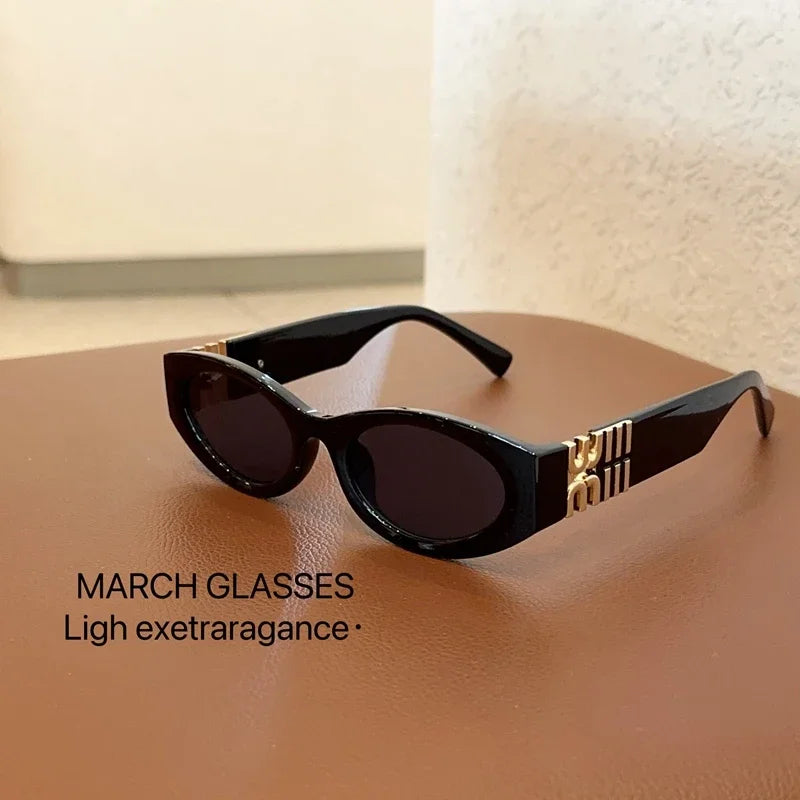 2024 New Fashion Oval Sunglasses Women Men Trendy Cool Sun Glasses Ladies Street Shot Retro Premium Eyewears Gafas De Sol UV400 TAVEN System LLC