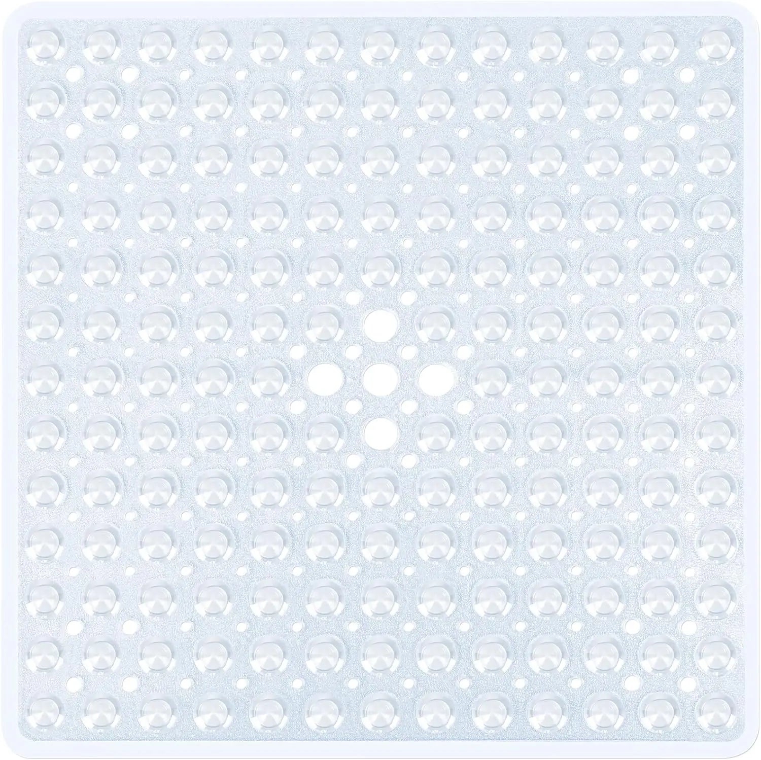 53x53cm Non Slip Shower Mat for Inside Shower Stall Mats for Bathroom Floor, Soft Bath Mat for Bathtubs with Big Suction Cups TAVEN System LLC