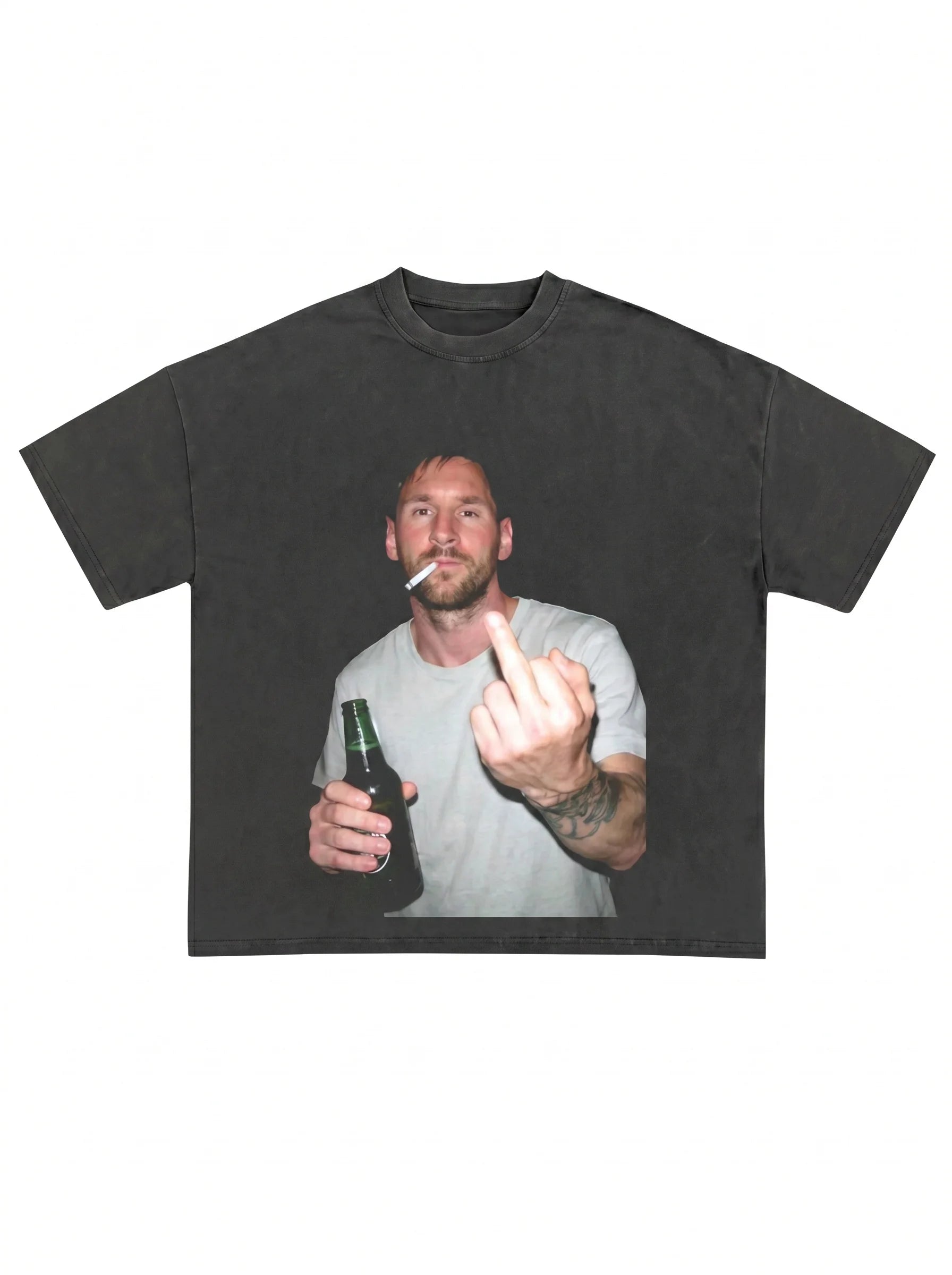 Lionel Messi Graphic Cotton T-Shirt Oversized Hip Hop Style Tee TAVEN System LLC