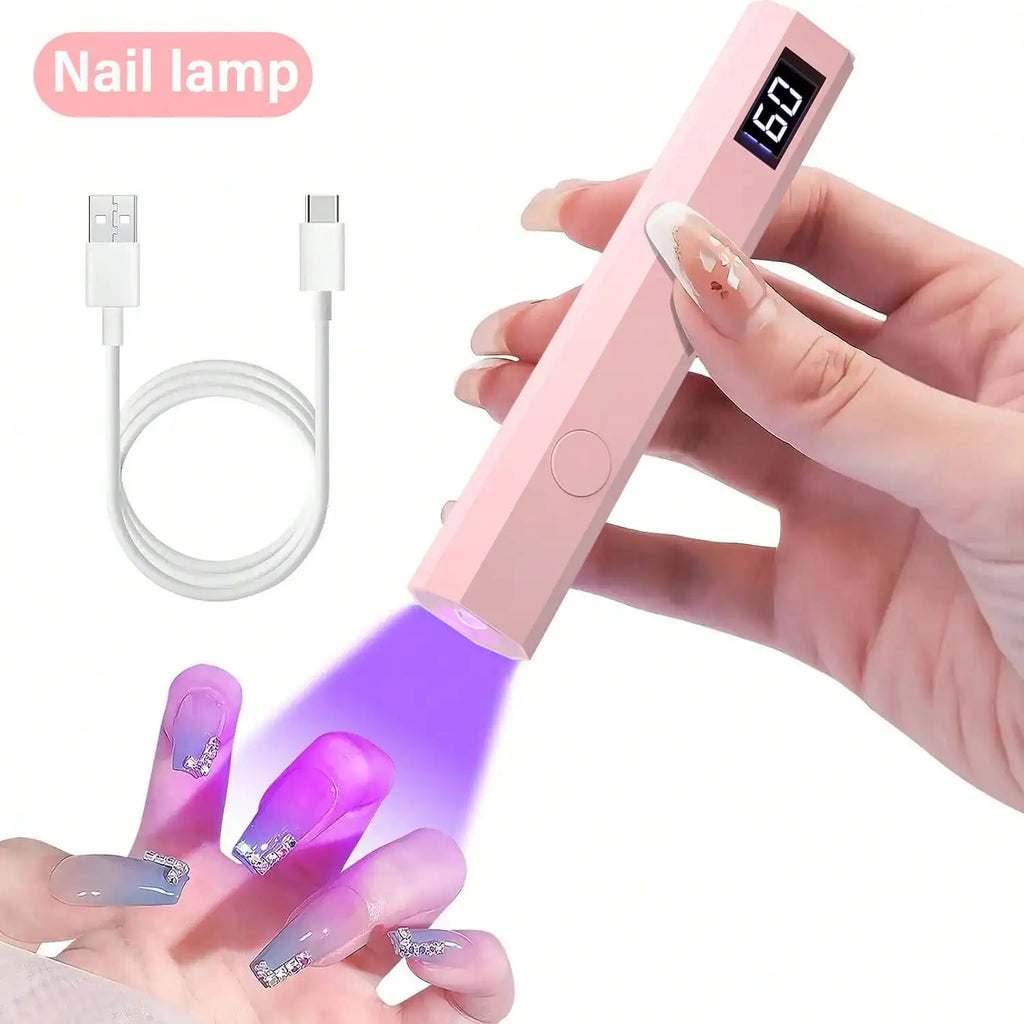 Portable Nail Dryer, USB Mini Nail Dryer Lamp, 180mAh Battery UV LED Nail Lamp, Suitable For Curing All Nail Gels, Applicable For Home Nail Salon TAVEN System LLC