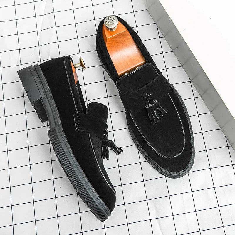 Hot Selling Soft Soled Comfortable Loafers Europe America Massage Soles Men's Commuting Work Shoes Party Men's Formal Shoes TAVEN System LLC