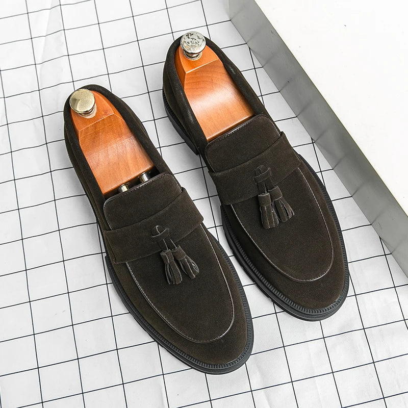 Hot Selling Soft Soled Comfortable Loafers Europe America Massage Soles Men's Commuting Work Shoes Party Men's Formal Shoes TAVEN System LLC