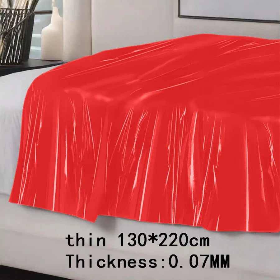Couple Waterproof Cloth Sheet PVC Plastic Adult Accessories Solid Bed Multi-purpose Hypoallergenic SPA Bedding Diaper Flat Sheet TAVEN System LLC