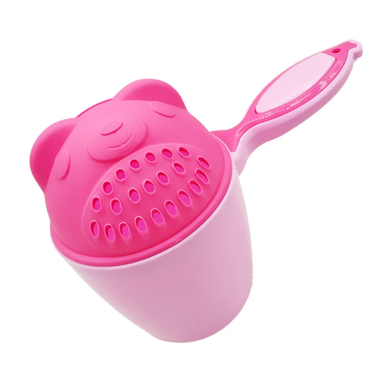 1PC Baby Cartoon Bear Bathing Cup Newborn Kid Shower Shampoo Cup Bailer Baby Kids Shower Water Spoon Bath Wash Cups for 3 Colors TAVEN System LLC