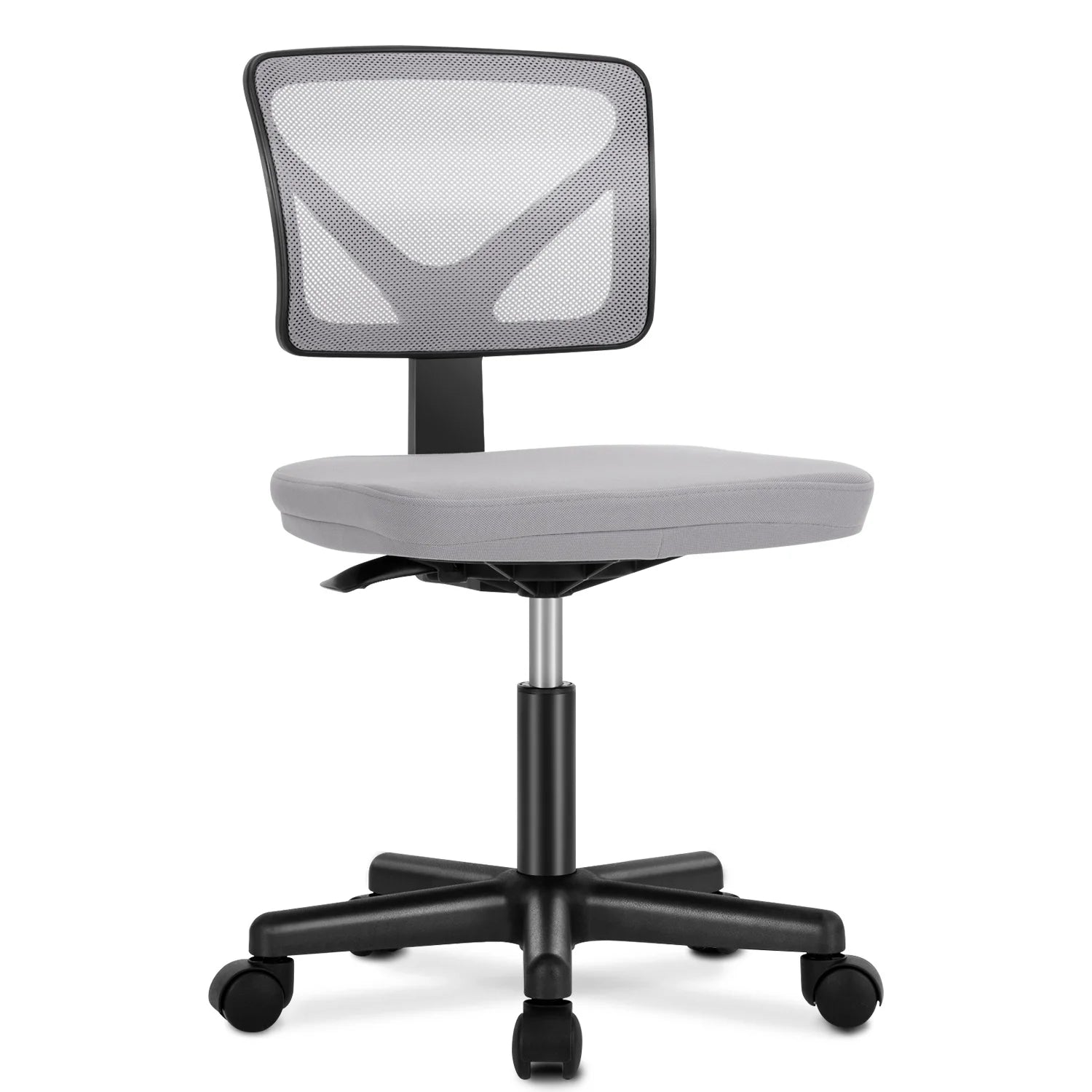 JHK Armless Mesh Office Chair with Lumbar Support and Wheels TAVEN System LLC