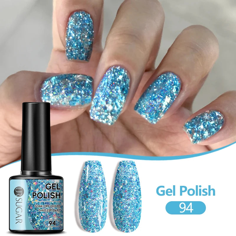 UR SUGAR 7ML Nail Gel Fresh Macaron 107 Colors All For Manicure Semi Permanent Soak Off LED UV Long-Lasting Nail Art Varnish TAVEN System LLC