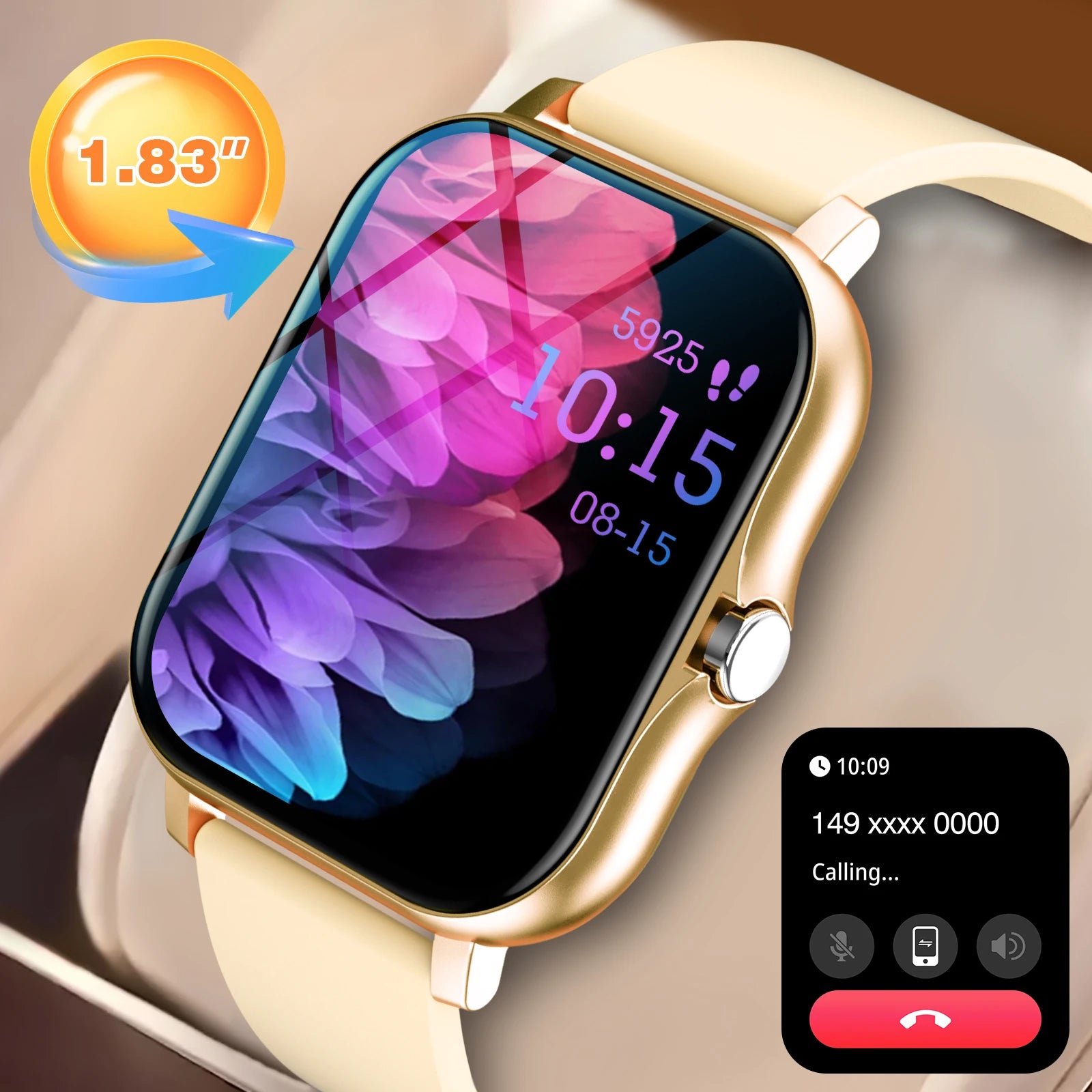 Smartwatch, phone answering/calling, multi-sport mode, message reminder view, suitable for men/women TAVEN System LLC