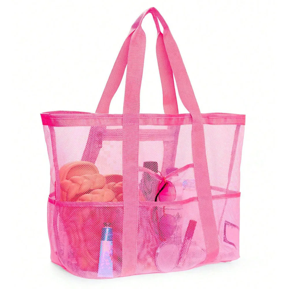 Large Mesh Beach Bag Waterproof Sandproof Travel Tote Bag TAVEN System LLC
