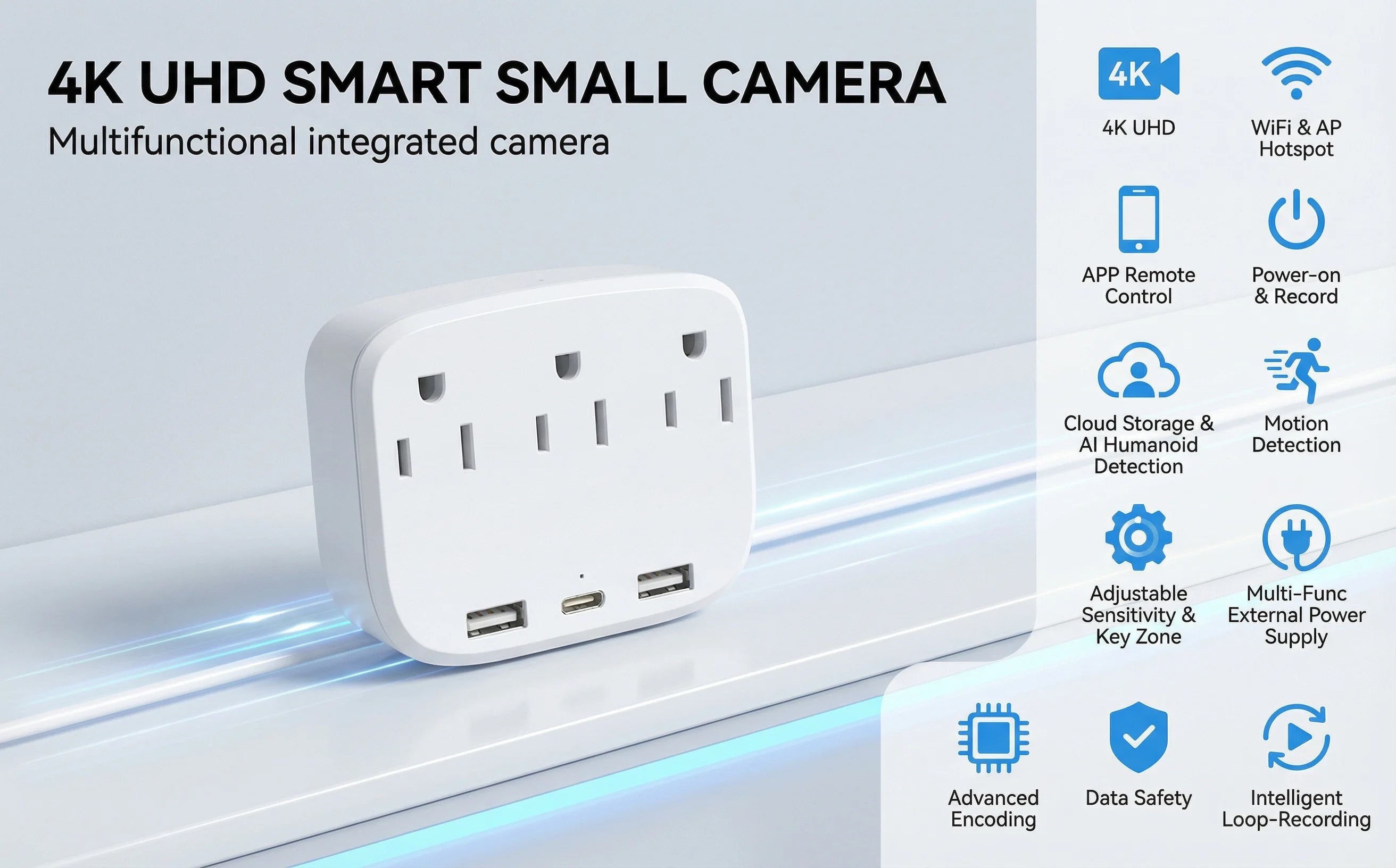 Mini Camera 1080P HD WiFi Remote Viewing, Motion Detection, Recording, Indoor Security Camera, Easy Operation for Home office TAVEN System LLC