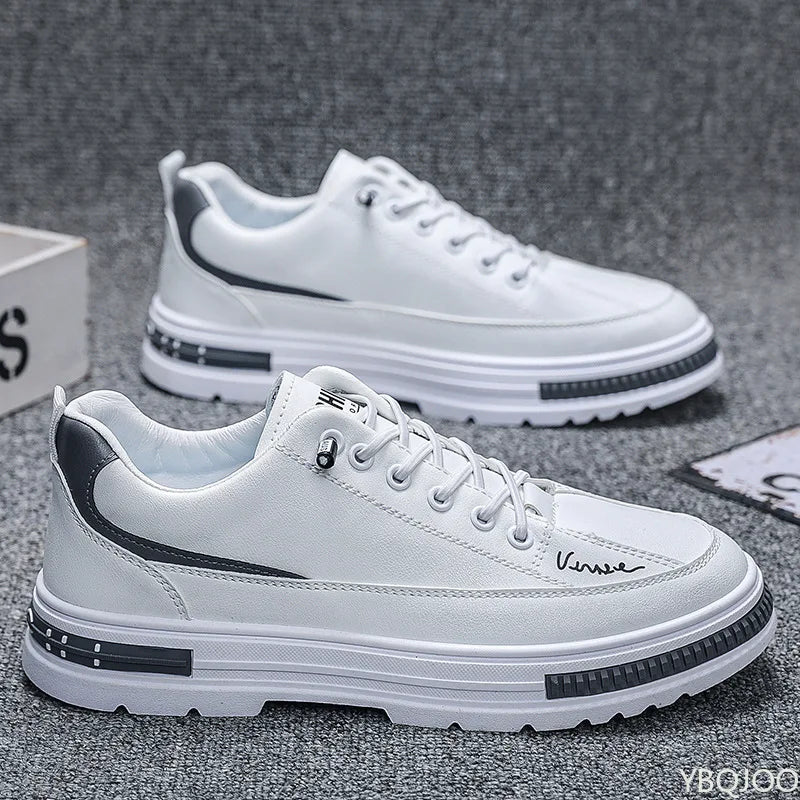 Men Thick Sole Sports Shoes Lightweight Breathable Casual Sneakers