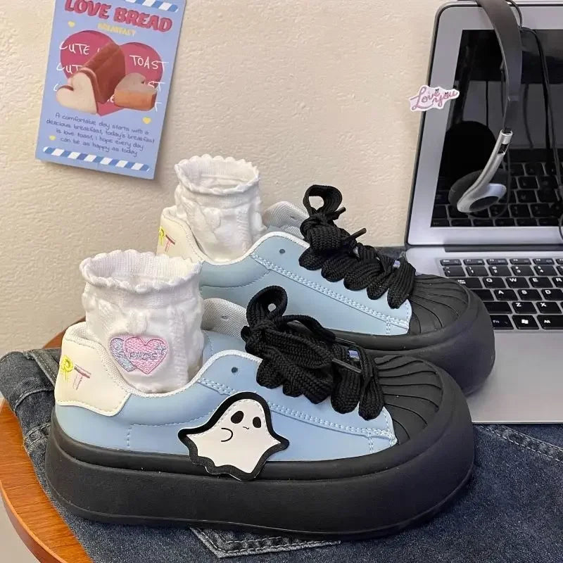 Shoes for Women High on Platform Round Toe Woman Footwear Trends 2025 Comfortable and Elegant Walking Aesthetic Vulcanized Shoe TAVEN System LLC