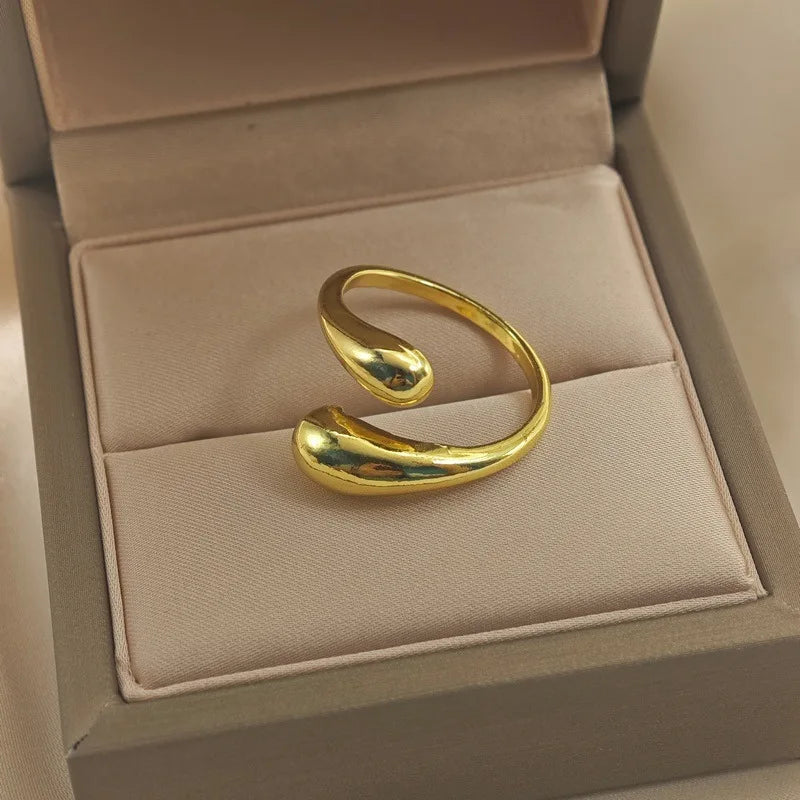 Stainless Steel Open Snake Ring for Women Girls Gothic Punk Adjustable Animal Ring Personality Accessories Fashion Jewelry Gifts TAVEN System LLC