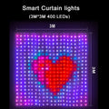 400 LED Smart Curtain Lights String Lights with App Remote Control Music Sync Christmas Curtain String Outdoor Fairy Lights TAVEN System LLC