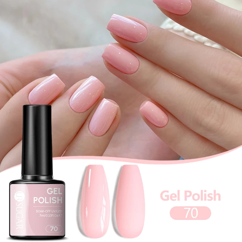 UR SUGAR 7ML Nail Gel Fresh Macaron 107 Colors All For Manicure Semi Permanent Soak Off LED UV Long-Lasting Nail Art Varnish TAVEN System LLC
