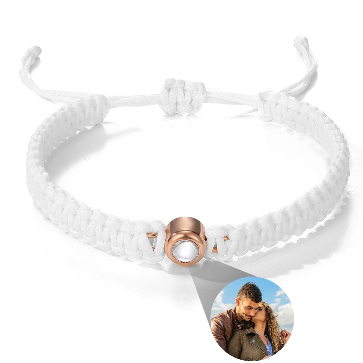 Customized Bracelet With Picture Inside Projection Bracelet For Women Men Family Pet Couple Memorial Anniversary Jewelry Gift TAVEN System LLC