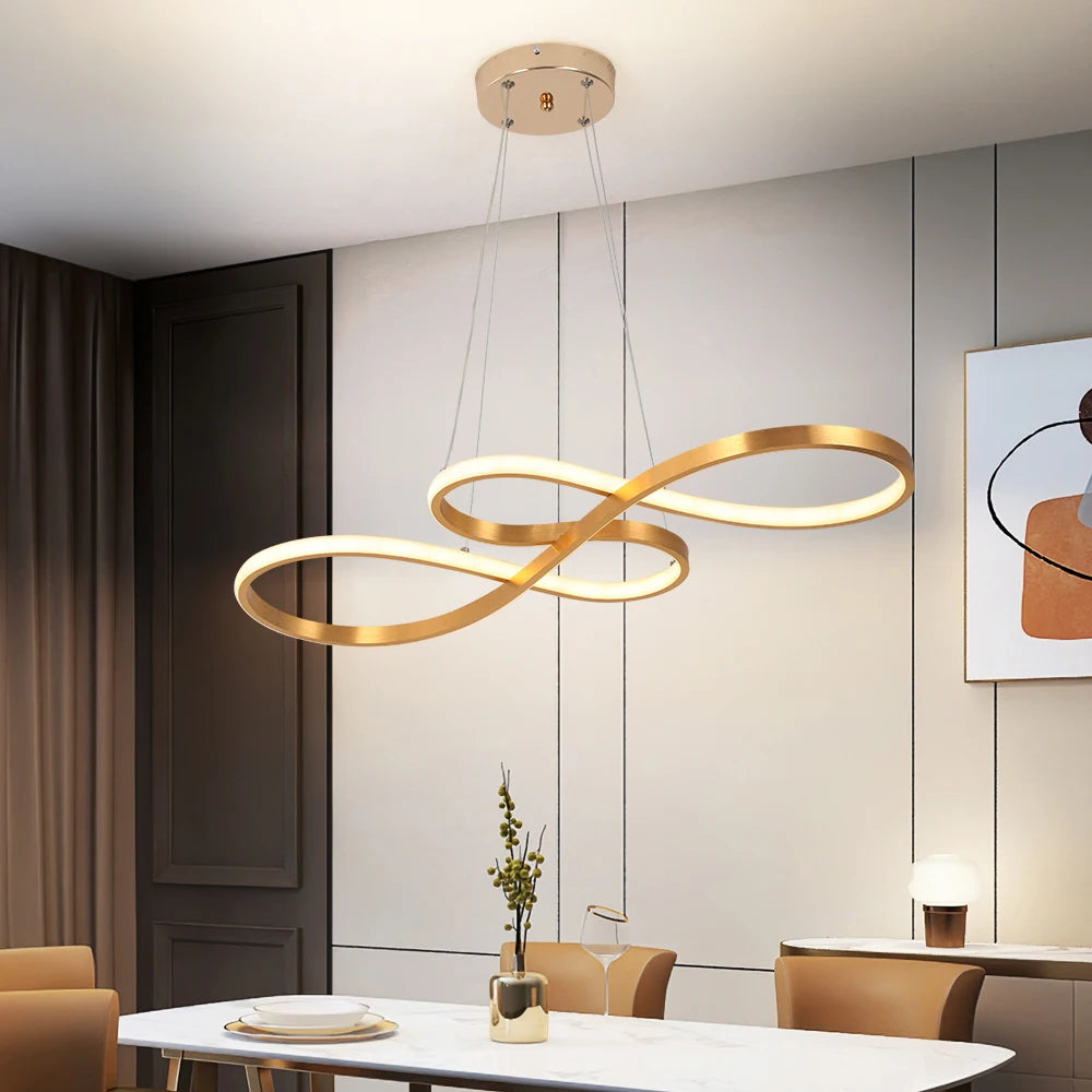 Nordic Led Pendant Light Decorative Led Ceiling Lamps Art Design Minimalist Dining Room Hanging Light Fixture Indoor Lighting TAVEN System LLC