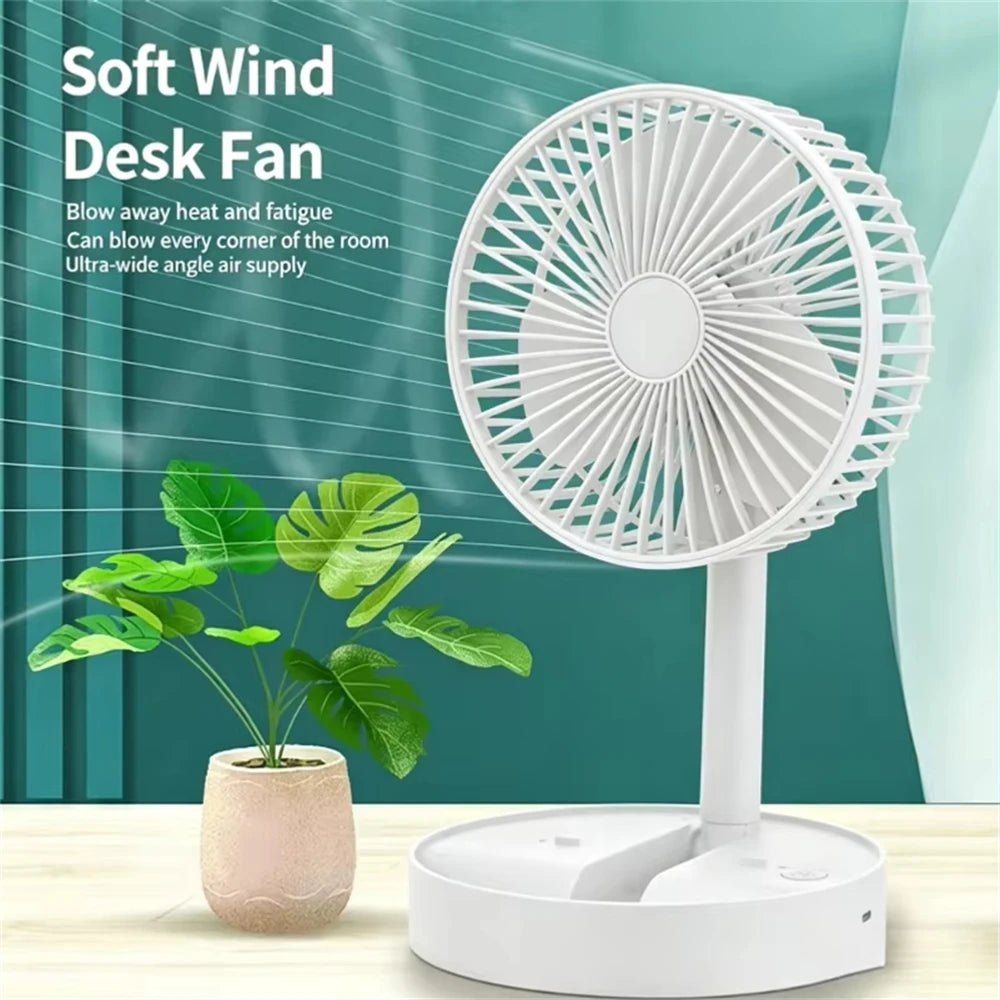 Mini Oscillating Fan Portable Battery-Operated Table Fan With 3 Speed Levels 6-inch Desk Fan Detachable Desk Fan For Home Office TAVEN System LLC