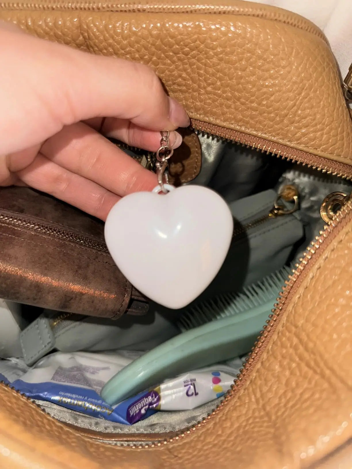 with Auto Sensor, Touch Control, Rechargeable Heart Shaped Handbag Light for Inside Purse, Perfect Valentine Gifts for Women TAVEN System LLC