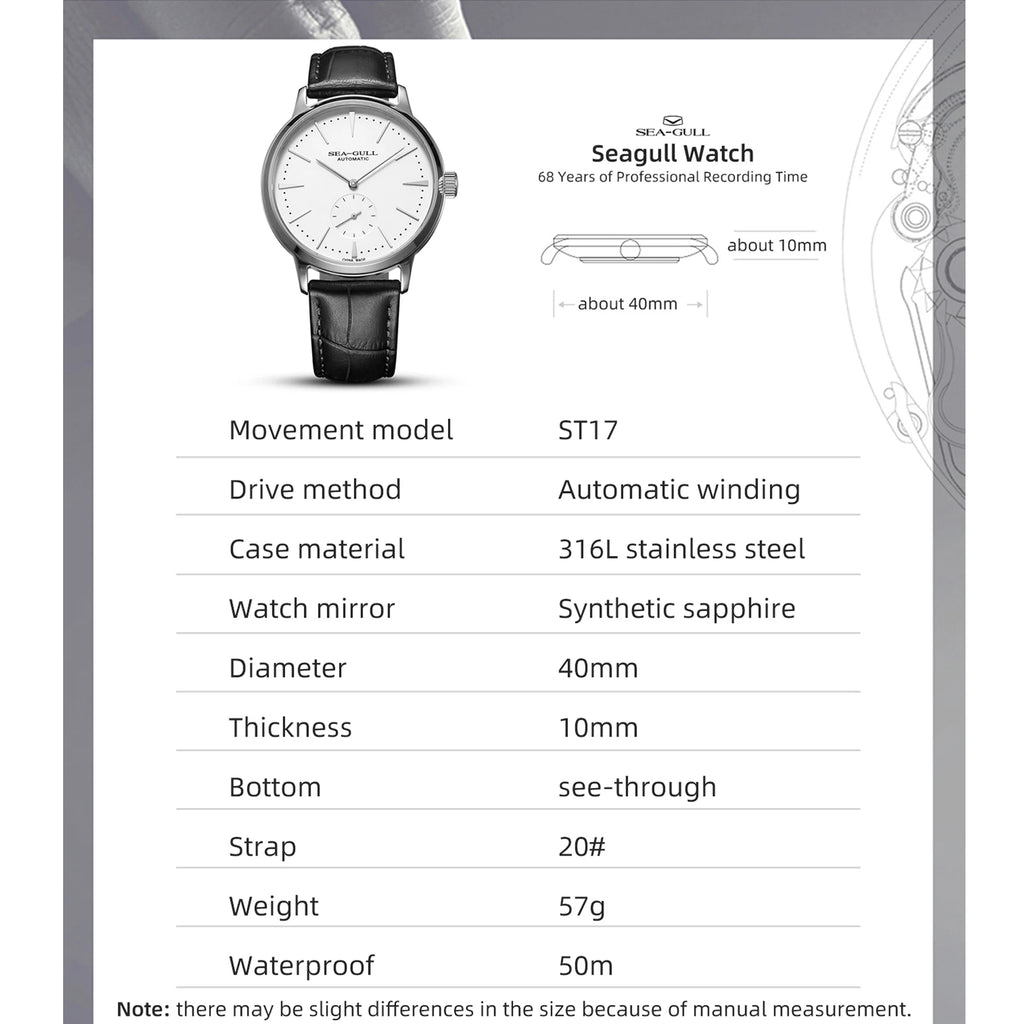 Men Luxury Hand Wind Mechanical Leather Business Wrist Watch TAVEN System LLC