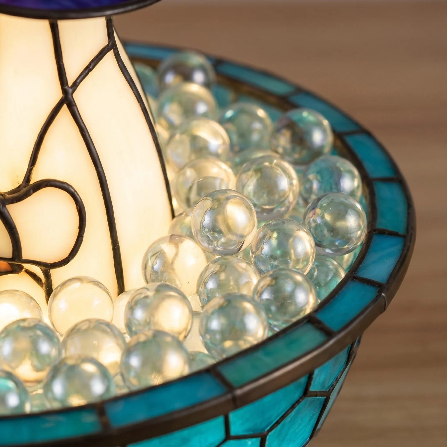 Halloween Ghost Bathtub Reading Book Table Lamp Tiffany Stained Glass Night Light Cute Spooky Ghost in Bubble Bowl Decor Lamp for Bedroom Living Room Holiday Home Decor Gift TAVEN System LLC
