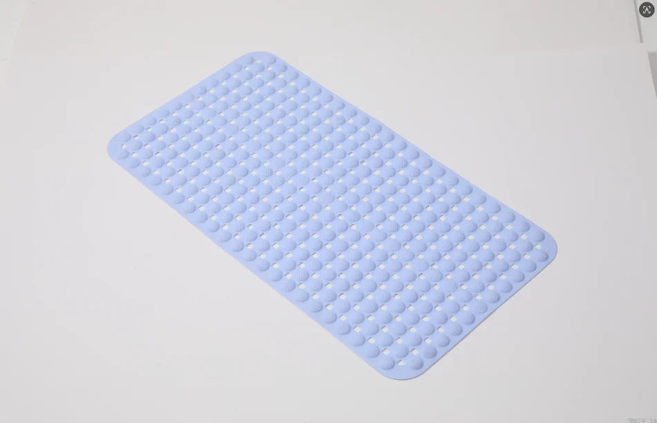 1-Pack 14in*27in Non-Slip Shower Mat, Features a wavy pattern with silky-smooth texture for a comfortable, non-irritating touch,Bathtub Mat with Drain Holes & Suction Cups, Foot Massage Shower Rug, Bathroom Essentials for Hom TAVEN System LLC