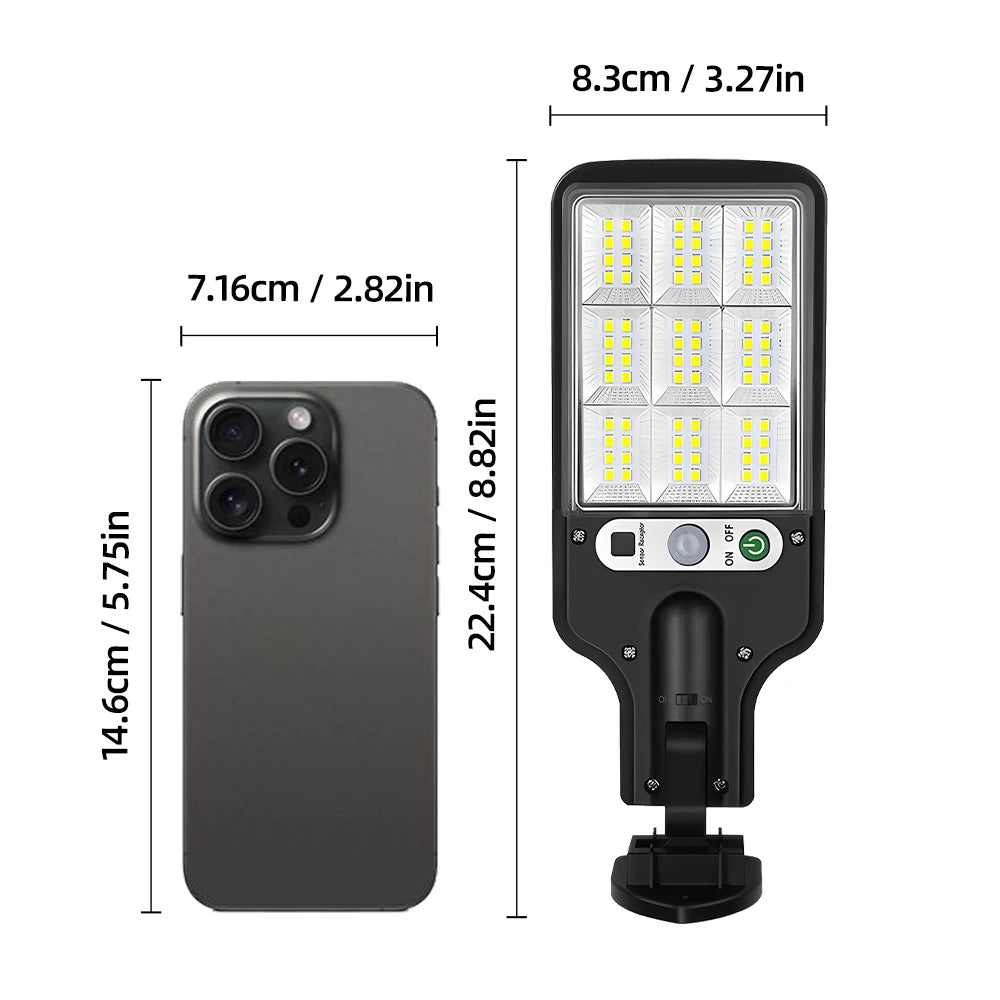 LED Solar Outdoor Wall Lights with Motion Sensor, 3 Lighting Modes IP65 Waterproof, Remote Control Solar Security Lamp TAVEN System LLC