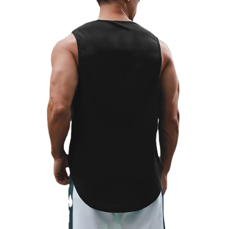 Summer Men's Gym Tank Top Fitness Training Clothing Quick-drying Loose Bodybuilding Sleeveless Shirt Men Fashion Basketball Vest TAVEN System LLC
