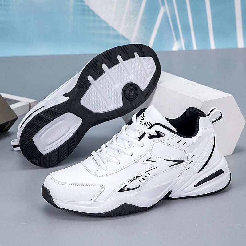 Men Waterproof Leather Hiking Shoes Outdoor Sports Sneakers