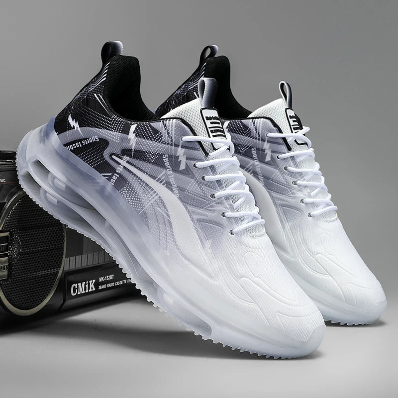 Men's Fashionable Basketball Shoes with Air Cushioning, Comfortable and Non-Slip, Breathable and Shock-Absorbing, Suitable for Men's Outdoor Activities TAVEN System LLC