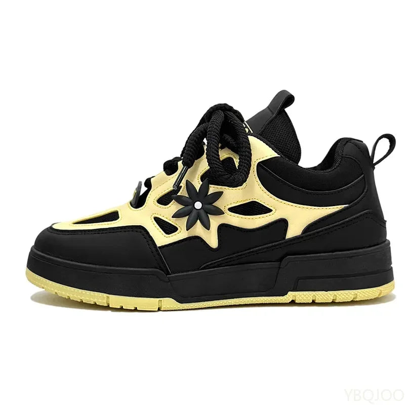 Men Thick Sole Platform Sneakers Breathable Casual Sports Shoes TAVEN System LLC