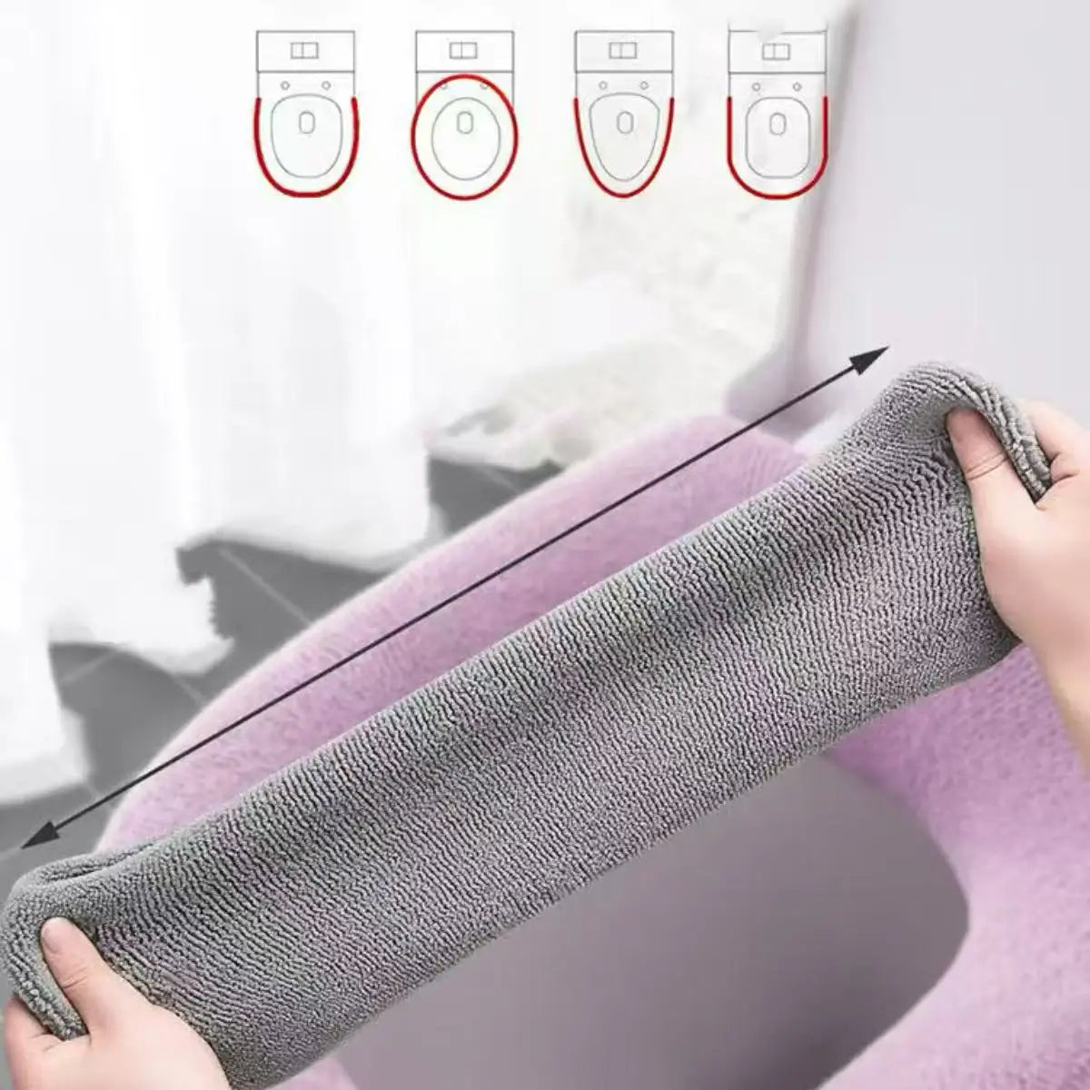 Universal Toilet Seat Cover Pumpkin Pattern Closestool Mat Soft Warm Toilet Seat Cushion Bathroom Toilet Lid Accessories TAVEN System LLC