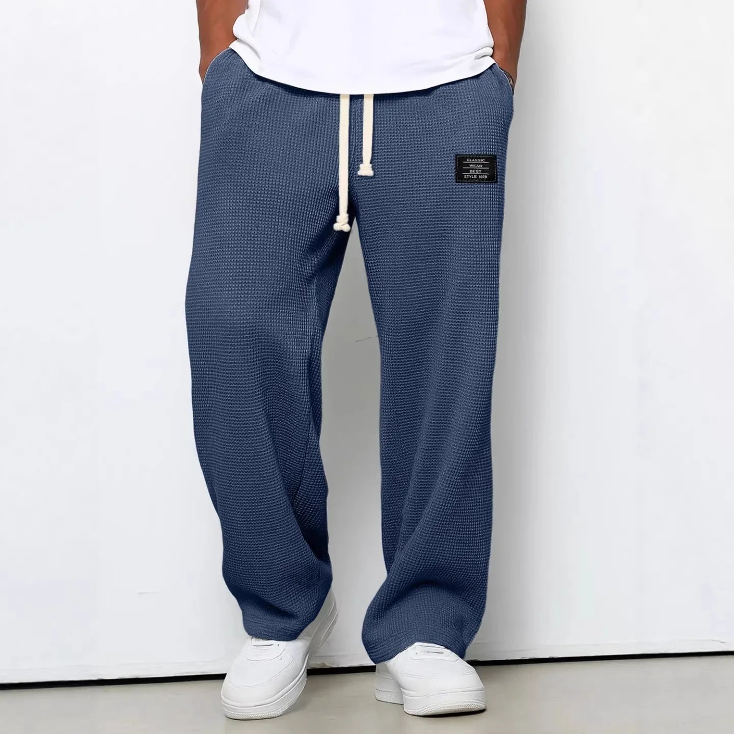Men Straight Leg Sweatpants Elastic Waist Casual Sports Jogger TAVEN System LLC