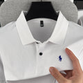 100% pure cotton high-end brand men's short sleeve polo shirt 2026 summer luxury fashion pony embroidery golf top casual T-shirt TAVEN System LLC