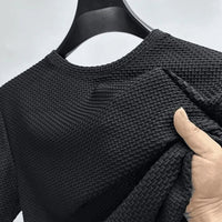 Men's Ice Silk Bamboo Mesh T-Shirt Slim Fit Breathable Summer Tee TAVEN System LLC