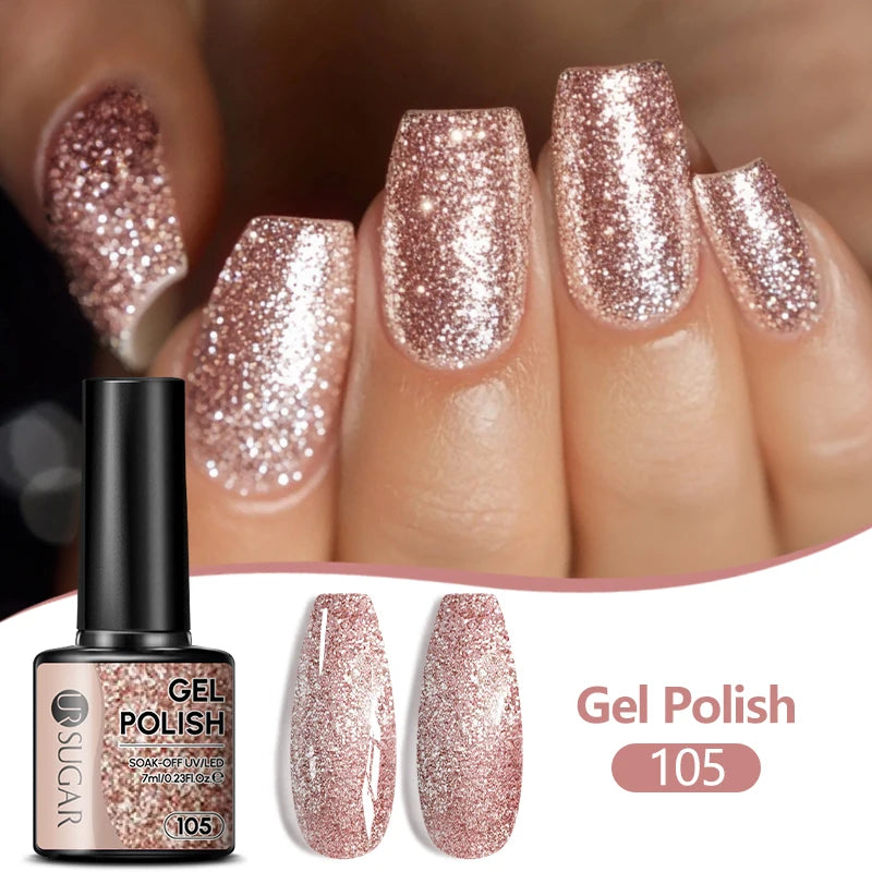 UR SUGAR 7ML Nail Gel Fresh Macaron 107 Colors All For Manicure Semi Permanent Soak Off LED UV Long-Lasting Nail Art Varnish TAVEN System LLC