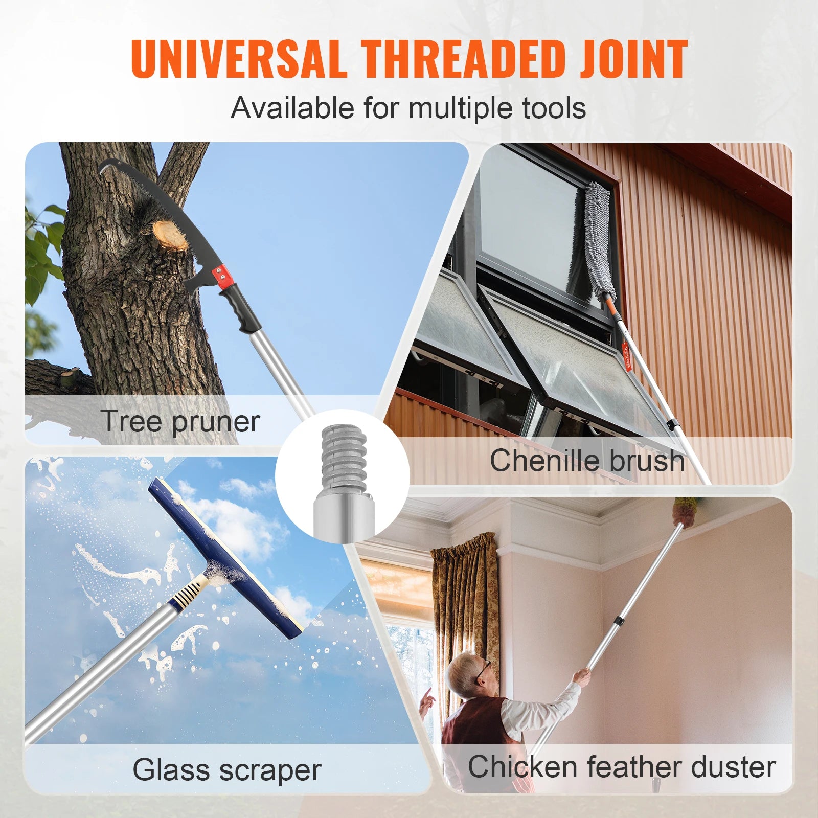 SucceBuy extendable manual pole saw for tree branch pruning
