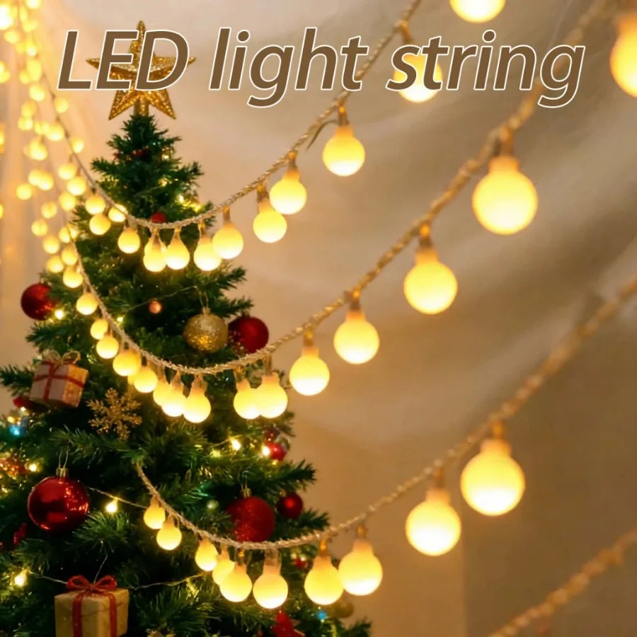 Outdoor Christmas LED String Lights - Waterproof Solar-Powered Decor - Perfect for Garden, Courtyard, Wedding & Terrace TAVEN System LLC