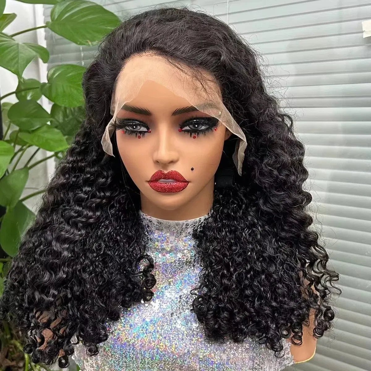 Color: T1B/613, Ships From: CHINA, Stretched Length: 20inches, Density: 300%, Lace Size: 13x4 - 300% Density 12A Double Drawn 13x4 Lace Front Bouncy Curly Human Hair Wigs Natural Burmese Curly Remy Hair Wigs for Black Women Taven