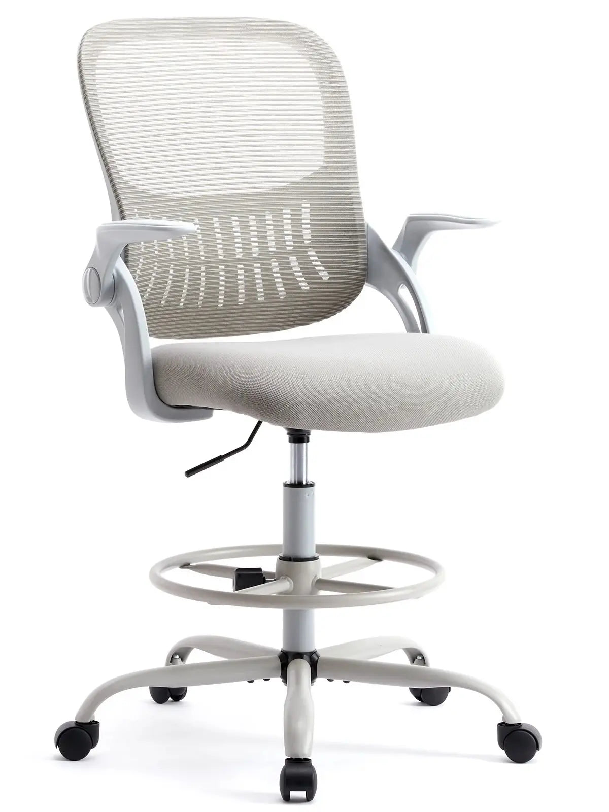 JHK Ergonomic Mesh Office Chair with Flip-Up Arms and Wheels TAVEN System LLC