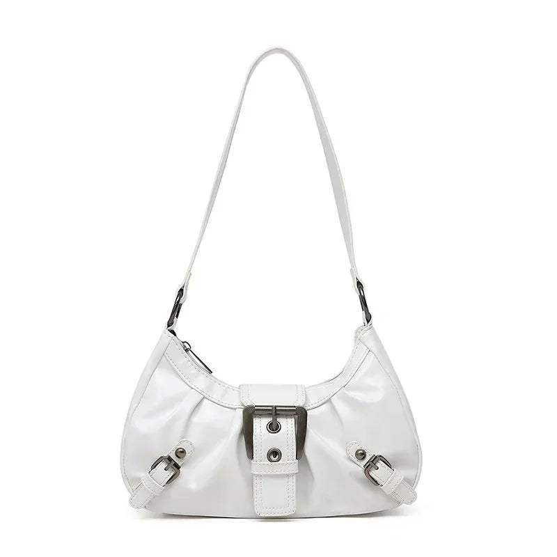 Y2K Retro Pleated Hobo Shoulder Bag Women Underarm PU Handbag TAVEN System LLC