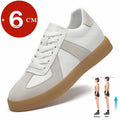 Elevator Sneakers For Women&Men Shoes Genuine Leather Height Increasing Shoes Lace Up Trainers Ladies Flat Shoes For Men TAVEN System LLC