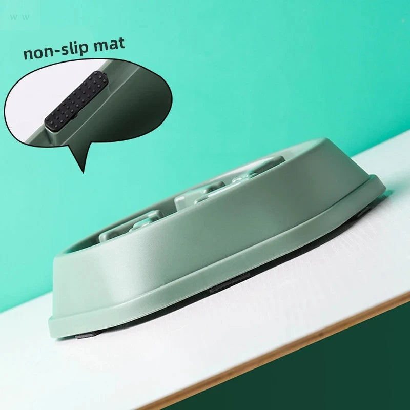 Pet Slow Food Bowl Anti-choking Feeder PP Plastic Dish Bowl Home Dog Eating Plate Anti-gulping Feeding Supplies TAVEN System LLC
