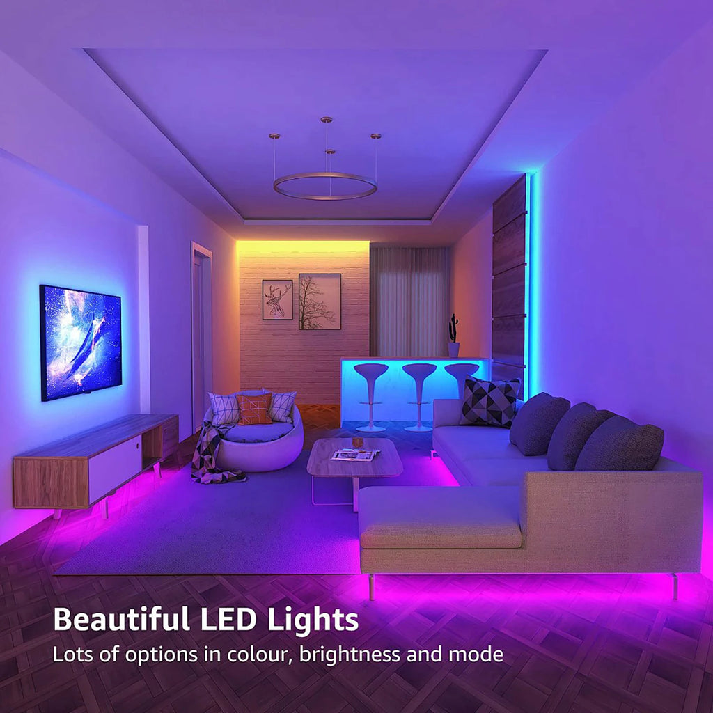 100FT Bluetooth LED Strip Lights, RGB Color Changing Led Strip Lighting with 24-Key Remote and  APP Control, Music Sync Lights TAVEN System LLC