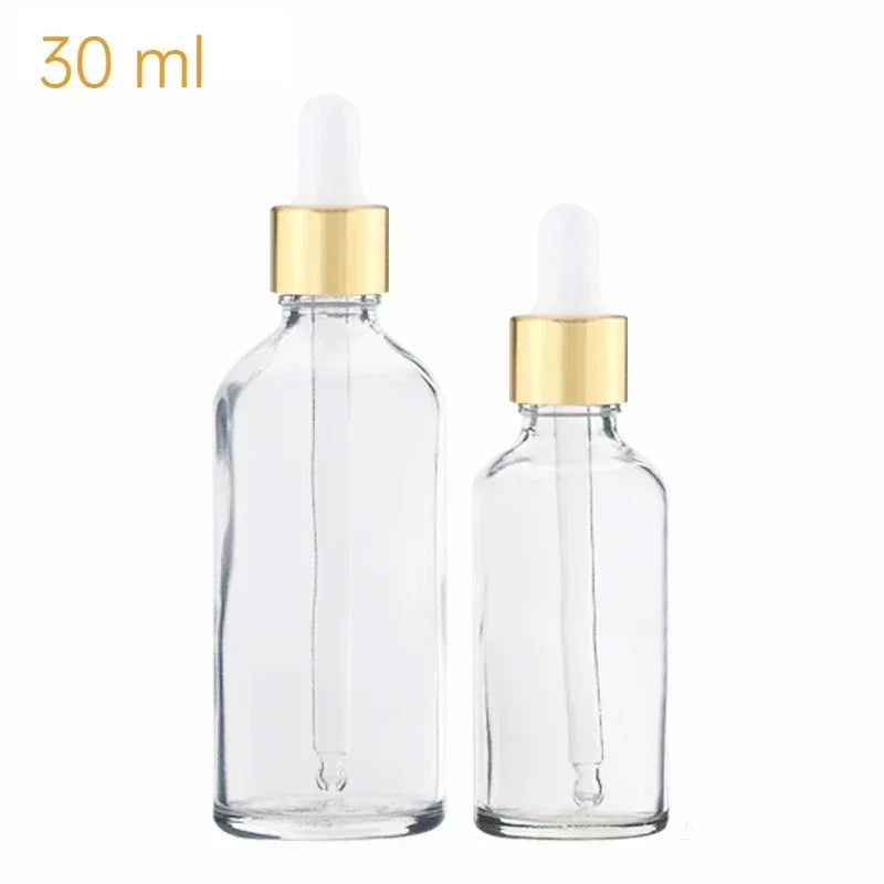 28PCS 30ml/50ml Glass Dropper Bottle Aromatherapy Liquid Drop for Massage Essential Oil Pipette Bottles Refillable TAVEN System LLC