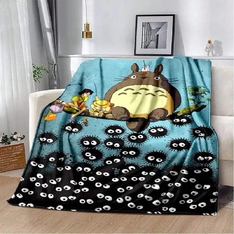3D T-Totoros Cartoon Gift Soft Plush Blanket,Flannel Blanket Throw Blanket For Living Room Bedroom Bed Sofa Picnic5.Jpg TAVEN System LLC